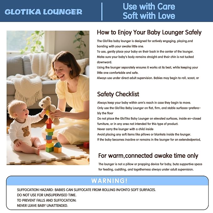 Baby Lounger, Foldable Infant Nest with Soft Memory Foam Mat, Cover with Adorable Pattern, Converts to Backpack for Easy Travel, 0-12 Months, Rocket-CubbioJoy