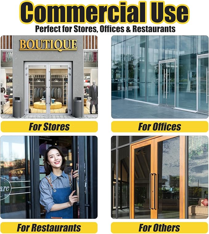 5PCS Commercial Door Handle Covers - Heat-Resistant Neoprene Sleeves with Hook & Loop Closure, Universal Fit for Business/Office/Store Doors-CubbioJoy