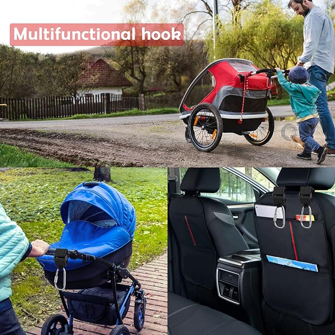 Baby Stroller Hook, Clip or Hang a Diaper Bag to Your Pram or Buggy, 2 Pieces-CubbioJoy