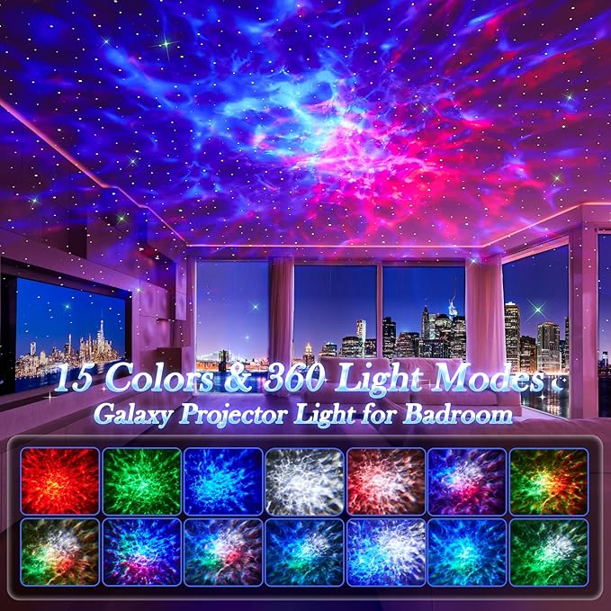 Bedroom Decor Boy Gift Lava Lamp Room Decor 15 White Noise Sound Machine for Kids Night Light Bluetooth Projector Nebula Projector Sunset Lamp Dorm Decor Led Cloud Lights for Bedroom-CubbioJoy