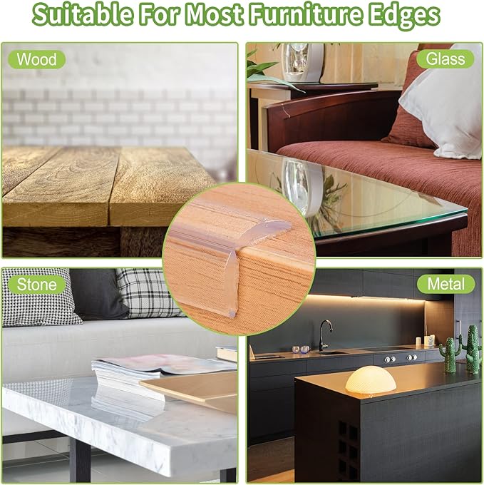 Baby Proofing Corner Protector Baby: Table Corner Protectors for Baby Furniture Guards| Baby Proof Corners and Edges Safety Bumper for Baby| Corner Edge Bumper Guard for Furniture Fireplace, 9.9ft(3m)-CubbioJoy