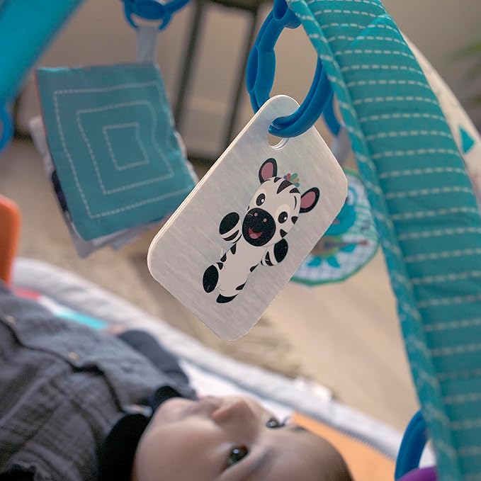 Baby Einstein 4-in-1 Kickin' Tunes Music and Language Play Gym and Piano Tummy Time Activity Mat-CubbioJoy