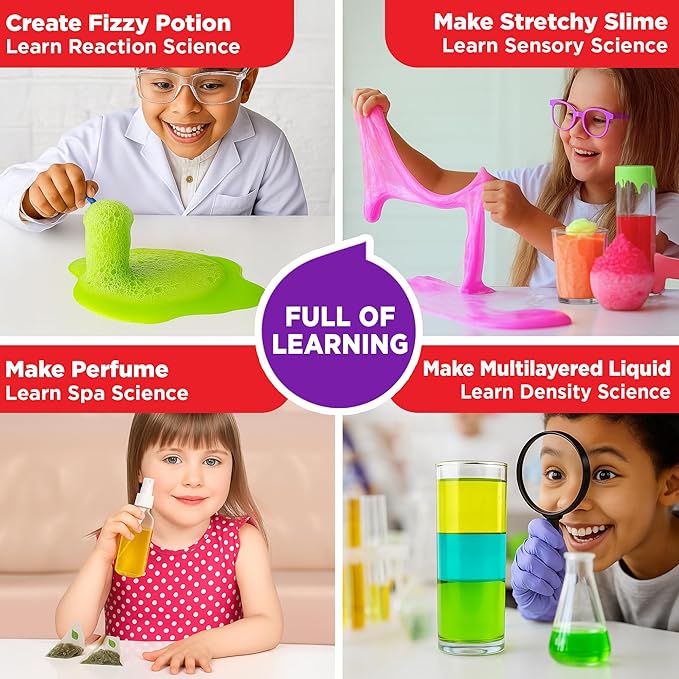 Doctor Jupiter My First Science Kit for Kids Ages 4-5-6-7-8 | Birthday Gift Ideas for 4+ Year Old Boys & Girls | Toy Stem Kit with 100+ Experiments | Learning & Educational Projects-CubbioJoy