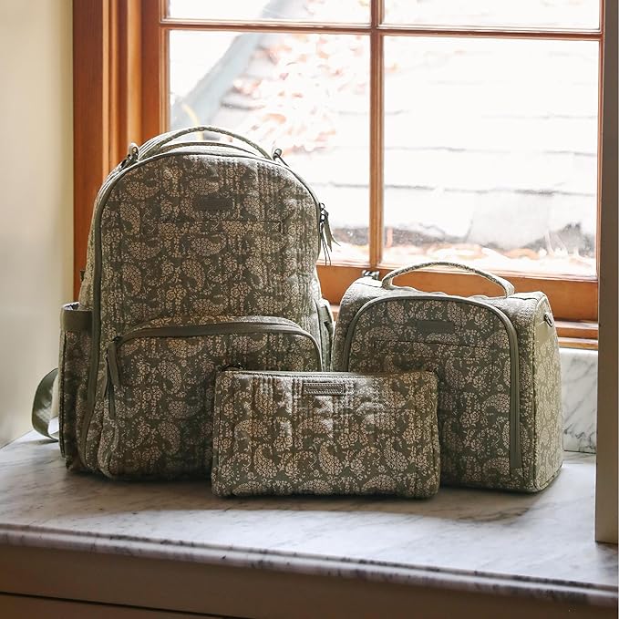 JuJuBe x Sazan Hendrix - New Insulated Bottle Bag, Breastmilk Storage Bag for Baby Bottles, Travel Waterproof Insulated Lunch or Cooler Bag for Nursing, Milk, Snacks, Paisley Floral, Mother's Day Gift-CubbioJoy