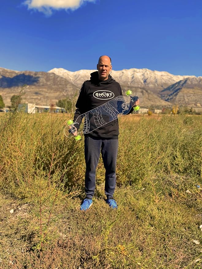 Clear Longboard Skateboard - Transparent Acrylic Long Boards with Light-Up LED Wheels for Smooth Rides - Ride The Streets in Style with Longboard Built for Beginners & Pros Alike-CubbioJoy