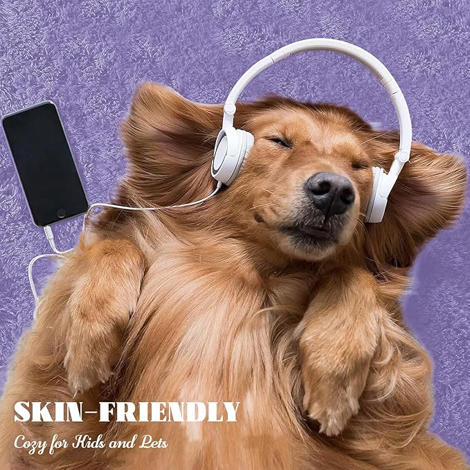 8x10 Area Rug for Living Room: Fluffy Shag Soft Washable Rugs Large Fuzzy Plush Indoor Carpet for Bedroom Nursery Playroom Kids Girls Boys Room (Purple, 8'x10')-CubbioJoy