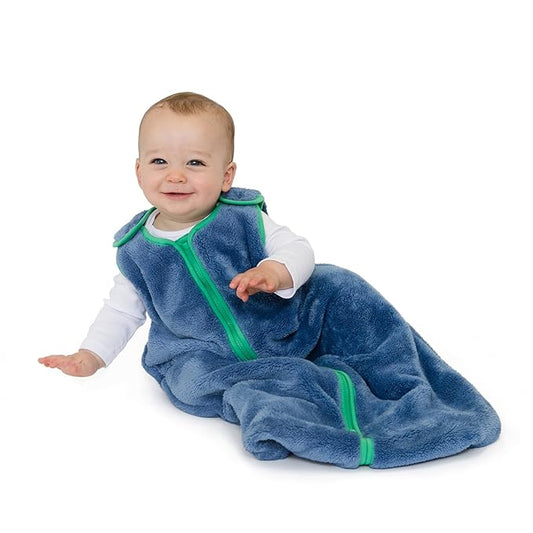 baby deedee Sleep Nest Teddy Baby Sleeping Bag, Fuzzy Dino, Medium (6-18 Months)-CubbioJoy