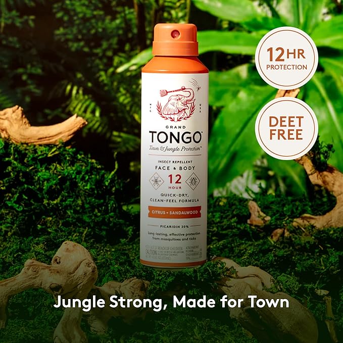 DEET-Free Insect Repellent with Picaridin, The 12 Hour Protection, DEET Alternative - Citrus + Sandalwood-CubbioJoy