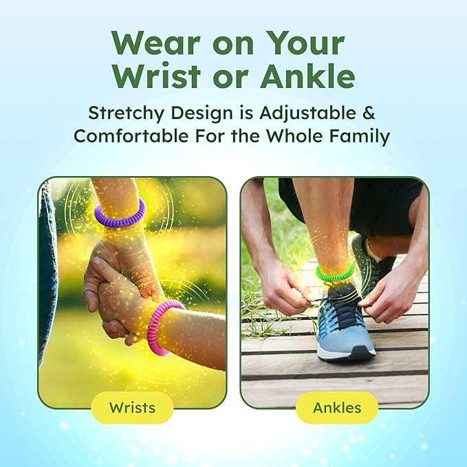 BugMD Mosquito Repellent Bundle: 78 Safe & Effective Squito Stickers and 10 DEET-Free Citronella Bracelets for Kids & Adults - Perfect for Camping, Beach, Hiking & Outdoor Adventures-CubbioJoy