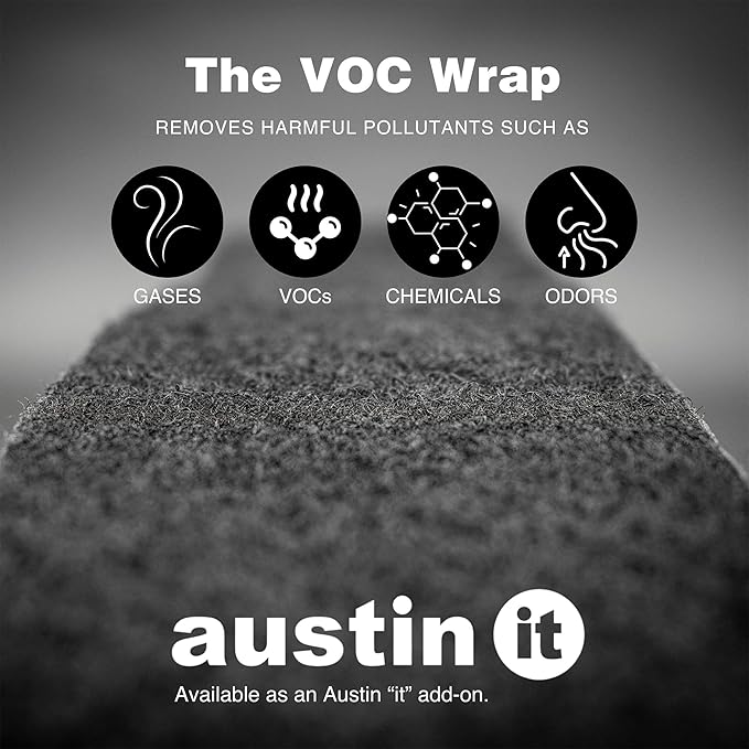 Austin Air it Room Air Purifier with VOC Carbon Wrap Air Filters - Personal Air Filter Single Room Air Purifiers - Portable Allergy Purifier - Stylish Tabletop Purifier for Dust, Model C100CC1-CubbioJoy