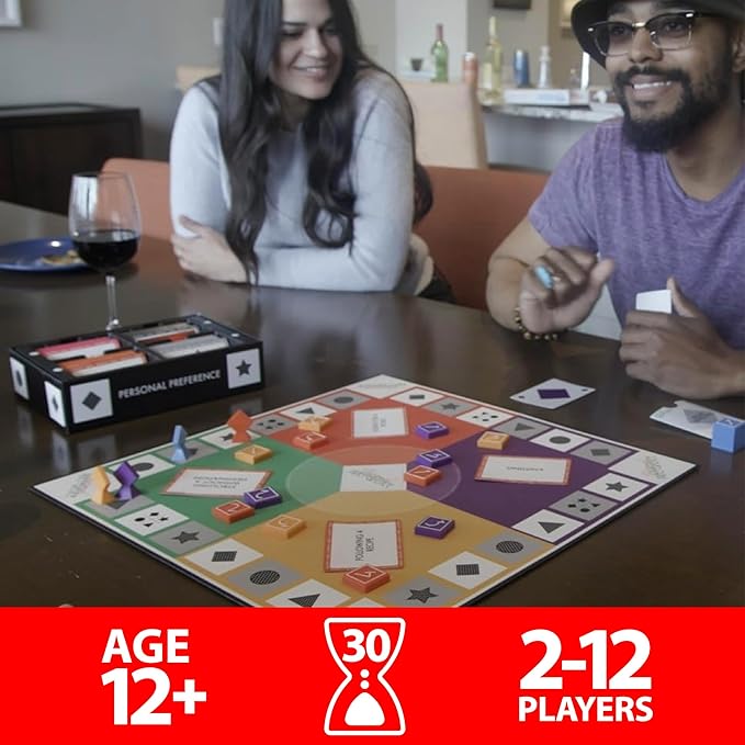 Board Game - The Original Preference Ranking Family Party Game from The 1980s, with 750 All New Cards, 'How Well Do You Really Know Each Other', 2-12 Players (Updated Edition)-CubbioJoy
