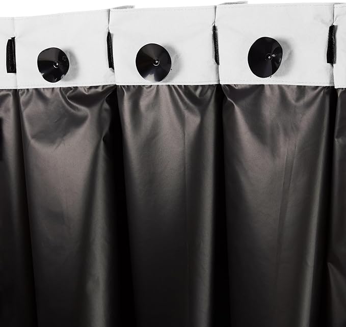 Amazon Basics Portable Blackout Curtain Shade with Suction Cups, 50"W x 78"L, 2-Pack, White-CubbioJoy