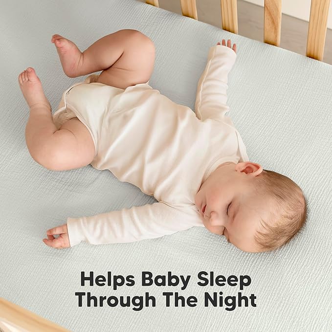 KeaBabies 2-Pack Muslin Crib Sheets for Boys, Girls - 100% Organic Cotton Fitted Baby Crib Mattress Sheet, Soft Breathable Standard Toddler Bed Cover Bedding Set, Neutral, Durable 52x28 (Willow)-CubbioJoy
