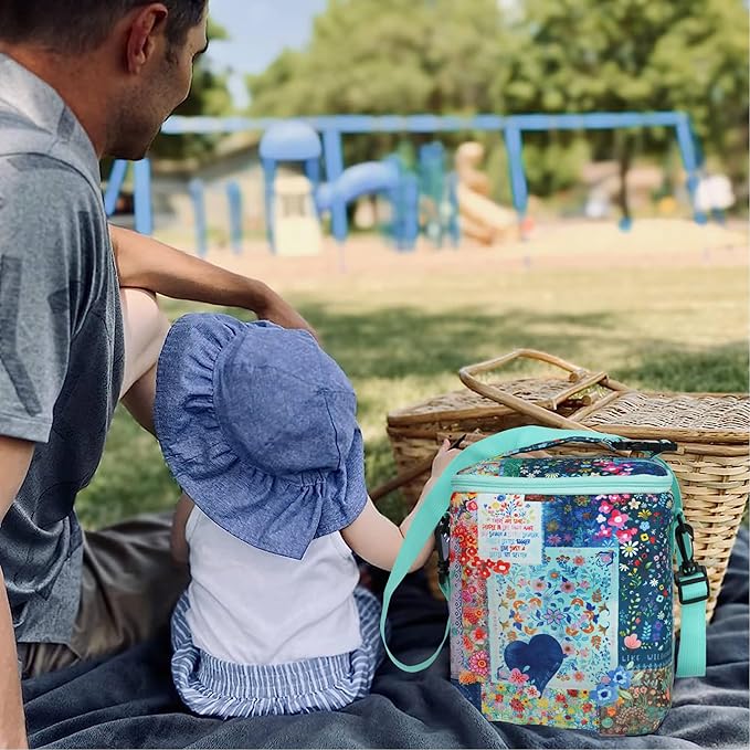 Breastmilk Cooler Bag with Ice Pack Fits 4 Baby Bottles Up to 9 Ounce Insulated Baby Bottle Bag Breast Milk Cooler on The Go with Strap Baby Bottle Cooler Bag for Nursing Mom Daycare or Travel-CubbioJoy