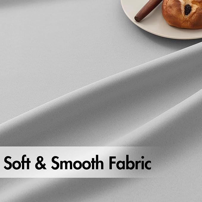 ANRODUO Back Tab Blackout Curtains for Bedroom Living Room, Rod Pocket Pinch Pleated Thermal Insulated Room Darkening Curtains 84 Inches Long 2 Panels, Light Grey, 42 x 84 Inch-CubbioJoy