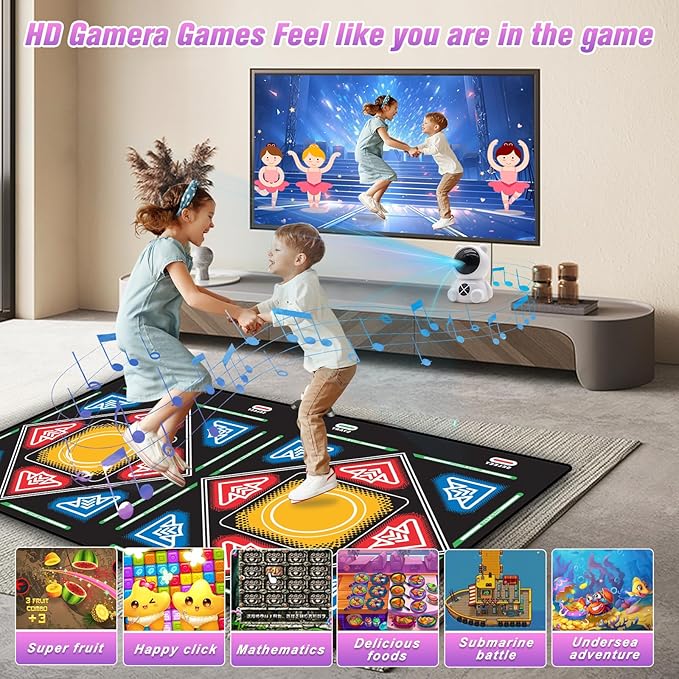 Dance Mat, Electronic Dance Mat, Double User Dance Mat with Game Controller, Non-Slip Dance Pad for Kids Adults, Christmas Birthday Gifts for Girls Boys-CubbioJoy