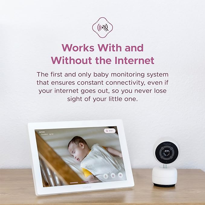 Smart Baby Monitor with 10” Tablet - The Most Reliable Way to Monitor Your Baby with or Without Internet - Private & Secure - Travel Friendly - Supports 2+ Cameras - Lifetime Membership-CubbioJoy