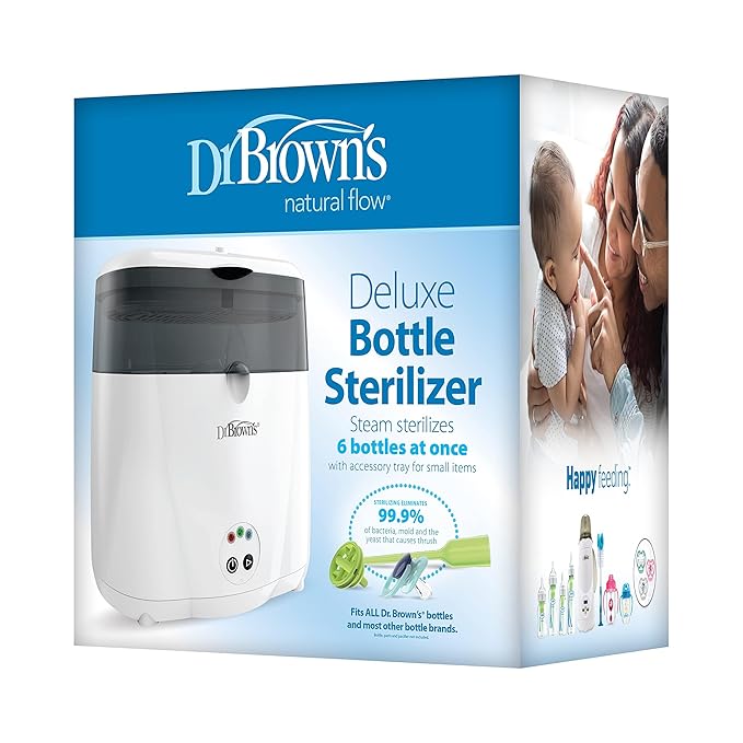 Dr. Brown’s Deluxe Electric Sterilizer for Baby Bottles and Other Baby Essentials-CubbioJoy