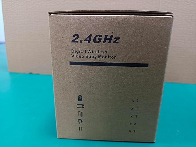 Baby Monitor with 30-Hour Battery, 5" Large Split-Screen Video Baby Monitor with Camera and Audio, 3500mAh Battery, Remote Pan/Tilt/Zoom Camera, Two-Way Talk, Night Vision, Lullabies, No WiFi-CubbioJoy