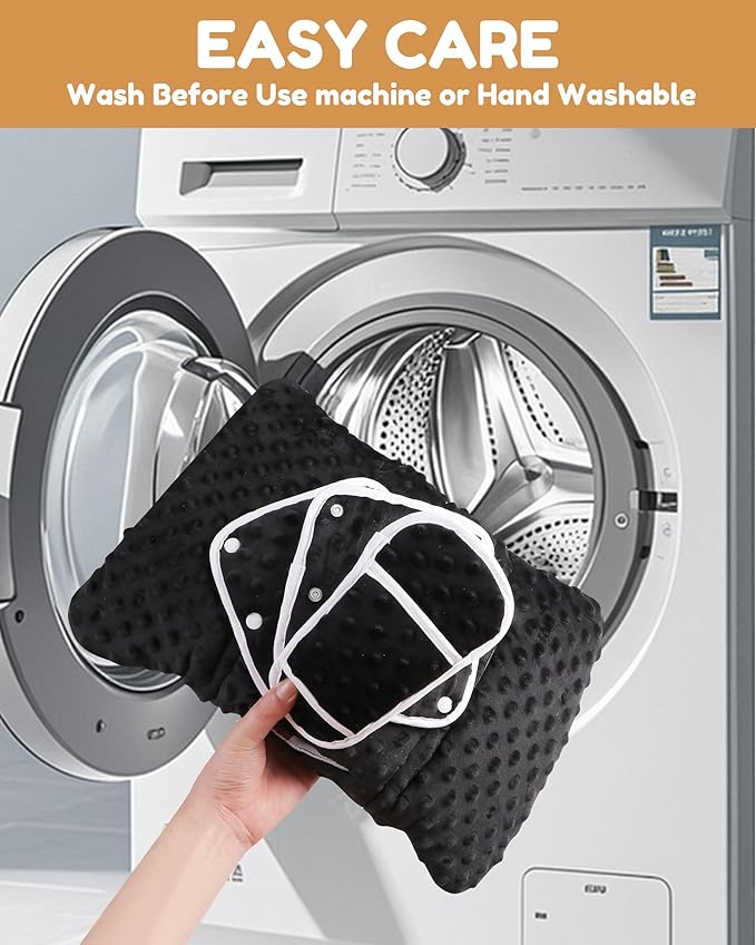 Infant Car Seat Insert with Removable Cushion for Baby Preemie Newborn Infant, Reversible carseat Insert Head Body Support Fits for Stroller, Baby Swing, Rocker, Bouncer, Bassinet - Black-CubbioJoy