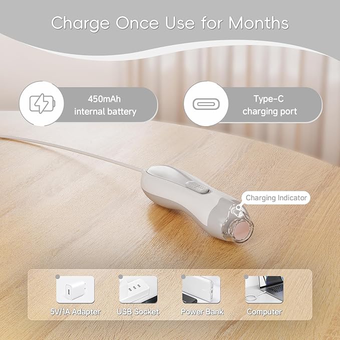 Baby Nail Trimmer Electric, 15 in 1 Baby Nail Clippers for Gentle Nail Care, Rechargeable Baby Nail File Electric with Light &15 Grinding Pads for Infant Toddler, Grey-CubbioJoy