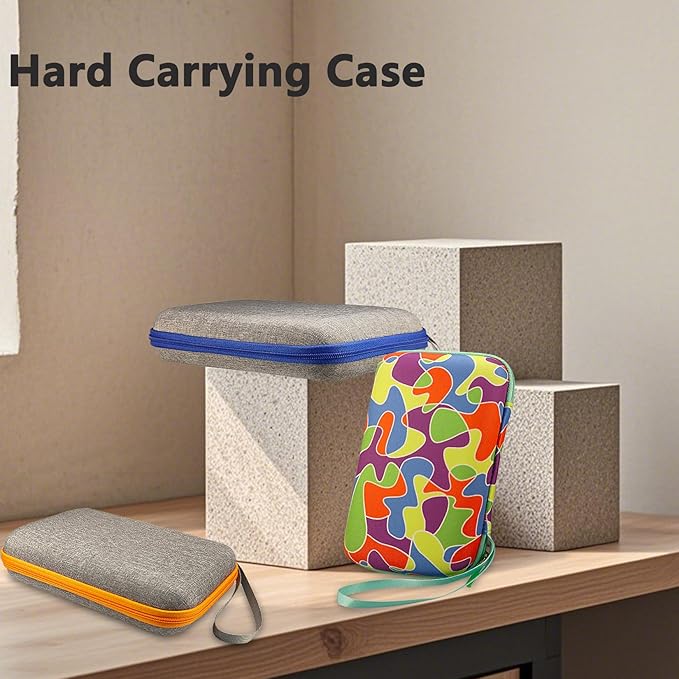 Case Compatible with Giiker Super Slide Brain Games, Protective Storage Bag Holder for Giiker Brain Teaser Puzzles Games Toys (Only Case) (Orange-Grey)-CubbioJoy