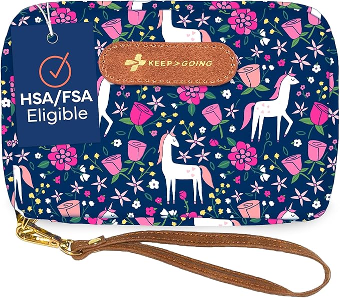 KeepGoing Travel First Aid Kit for Kids – 130 Pc. for Car, Home, Purse, Diaper Bag & Backpack with Latex-Free Bandages - Mini First Aid Kit Travel Size TSA-Approved-CubbioJoy