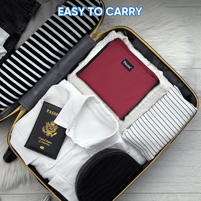 BALEINE 150L Laundry Bag Backpack, 900D Oxford Fabric Large Travel Laundry Bags with Shoulder Straps and 2 Mesh Pockets for College Dorm, Apartment, Laundromat (Red, 150L) ﻿-CubbioJoy