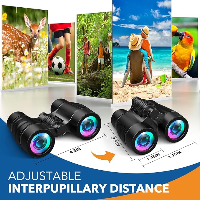 Boy Toys Ages 3-8: Kids Binoculars with Bird Watching Manual 4 5 6 7 8 Year Old Boys Girls Easter Birthday Gifts Outdoor Travel Binoculars Toy for Kid Age 4-6 Toddler Camping|Hiking Toys-CubbioJoy