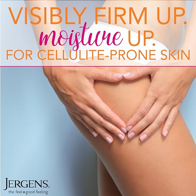 Jergens Skin Firming Body Lotion for Dry to Extra Dry Skin, Skin Tightening Cream with Collagen and Elastin, Dermatologist Tested, Hydralucence Blend Formula, 16.8 Oz, Pack of 3-CubbioJoy