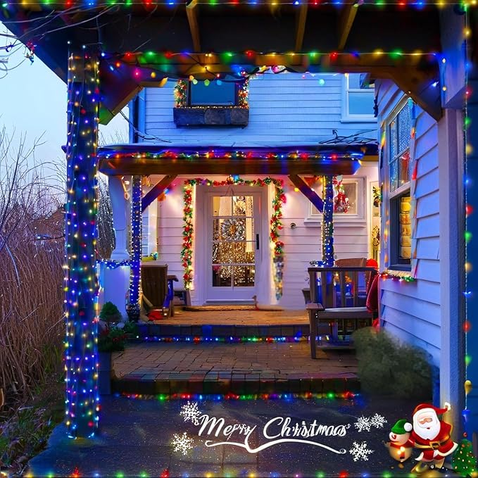 66FT Rope Lights for Outside,Connectable String Lights Outdoor Waterproof IP67,8 Modes 200 LEDs Rope Lighting for Garden,Party,Indoor Bedroom,Christmas Eaves Decor,Multicolors-CubbioJoy