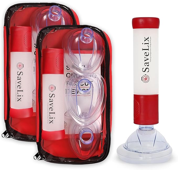 Anti-Choking Device 2 Pack – Portable Airway Suction Device & First Aid Kit for Adults & Children – Lightweight & Compact Emergency Solution for Home, Car & Travel-CubbioJoy