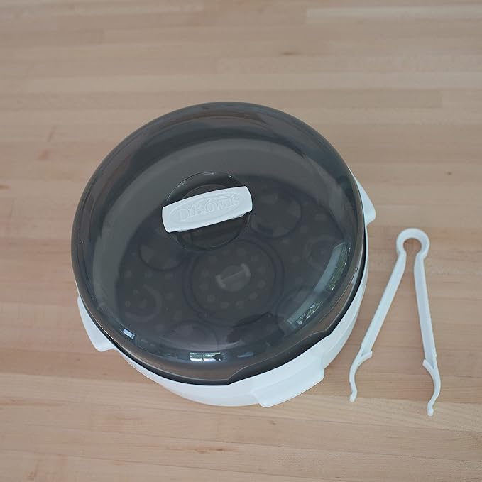 Dr. Brown's Microwave Steam Sterilizer for Baby Bottles, Nipples, Bottle Parts, Pacifiers, Teethers and Breast Pump Parts-CubbioJoy