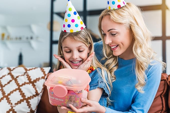 BIRANCO. Deluxe Beading Set with 350+ Pop Beads Include Butterfly, Bee, Dragonfly with Transparent Wings, and Ladybug Jewelry Making Kit for Kids Ages 3-8-CubbioJoy