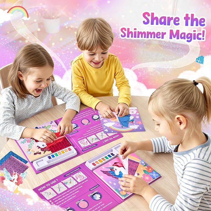 JoyCat Paint with Water Coloring Books, Art & Craft Activity, Princess No Mess Art for Kids Ages 4-8, Craft Kits & Supplies, DIY Creative Activity, Presents for Girls & Boys-CubbioJoy