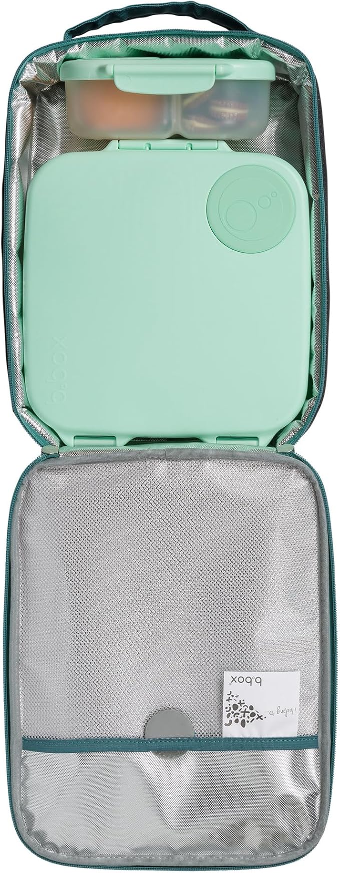 b.box Snack Containers for Kids, Toddler Snack Box Container, Reusable Small Bento Box for Lunch, School & Travel, Leak Proof, BPA free, Dishwasher Safe, Ages 4 months+ (Spearmint, 12oz capacity)-CubbioJoy