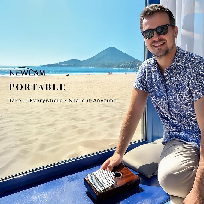 Kalimba Thumb Piano 17 Keys, Portable Mbira Finger Piano Gifts for Kids and Adults Beginners-CubbioJoy