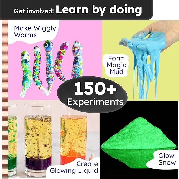 Butterfly EduFields 150+ Science Kits For Kids Age 8-9-10-11-12-13-14 | S.T.E.M Project for Boys & Girls |Science Experiments For kids 9-12 | Volcano Science Kit |Chemistry Set and Great Gift for Kids-CubbioJoy