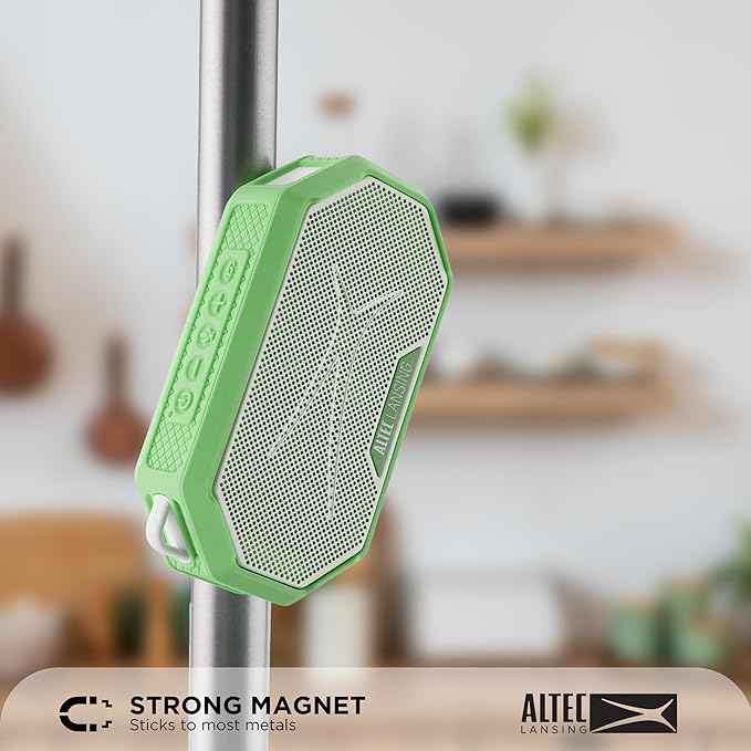 Altec Lansing Portable Bluetooth Speaker HYDRAMINI 2.0, IP67 Waterproof, Portable Speaker, 12h Playtime, Wireless Pairing, USB-C Quick Charge, Magnetic Bluetooth, Voice Assistant Integration-CubbioJoy