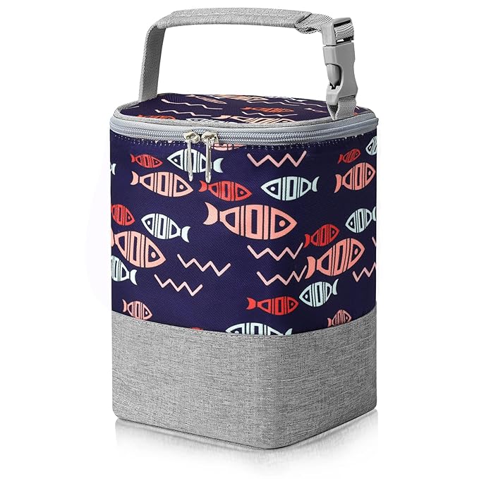 Accmor Breastmilk Cooler Bag, Baby Bottle Cooler Bags, Insulated Bottle Cooler Tote Bags On The Go, Fits 4 Large 8oz Bottles, for Nursing Mom Daycare Travel-CubbioJoy