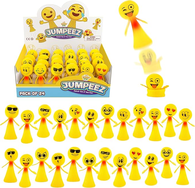 IPIDIPI TOYS Jumping Poppers LED, Pack of 24 – Spring Launcher Light Up Toys for Kids - Fun Party Favors, Goodie Bag Stuffers, Classroom Rewards, Birthday Games, and Holiday Prizes-CubbioJoy