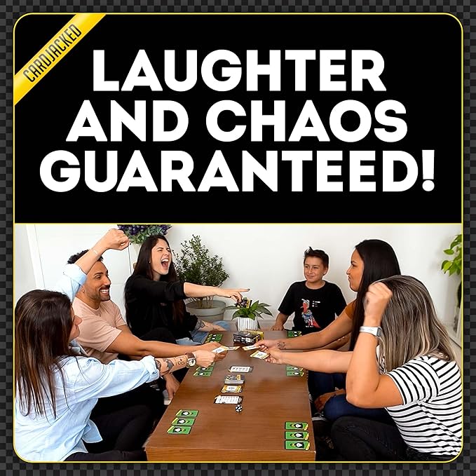CARDJACKED Party Game – 4-10 Players, Ages 8+, 20+ Minutes – Family-Friendly Strategy for Kids, Teens & Adults for Game Night-CubbioJoy