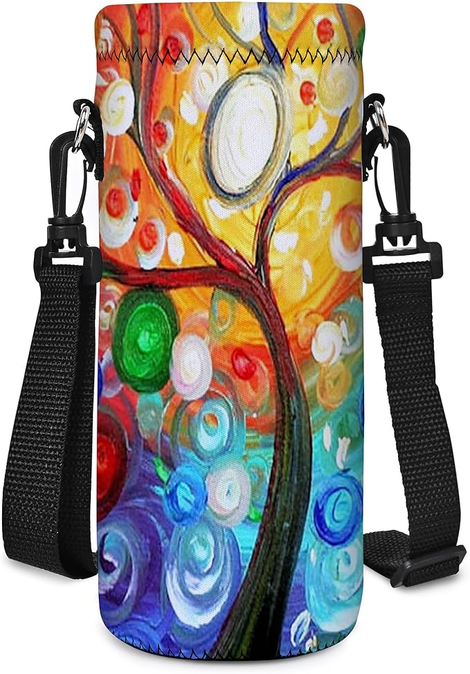 AUPET Water Bottle Bag Carrier,24oz/32oz Insulated Neoprene bottle Sling Holder Case Pouch Cover for 1000ML/750ML Bottles with Shoulder Strap for walking-CubbioJoy