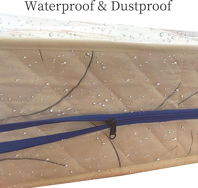 2 Pack King Mattress Bags for Moving and Storage-5 Mil Zipper Plastic Waterproof Mattress Storage Bags-CubbioJoy