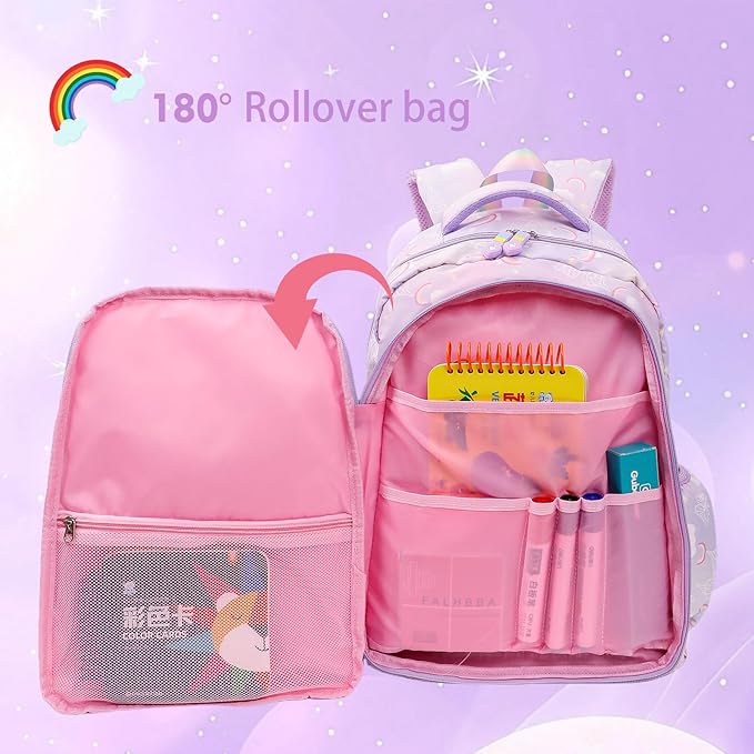 Aesthetic Kawaii Rainbow Backpack-CubbioJoy