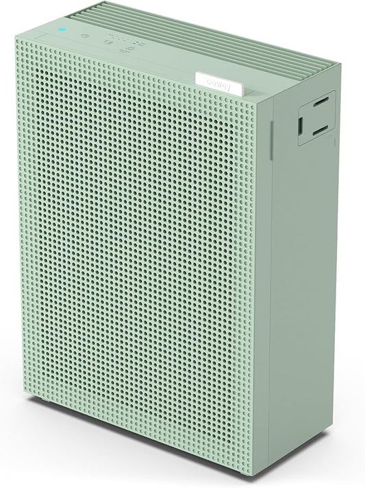COWAY Air Purifiers for Home Bedroom up to 1,035ft² with Washable Filter, True HEPA Filter for Smoke, Pollen, Dander, Smell Air Purifier with Air Quality Monitor, Auto Mode, 3yr Warranty, 150, Green-CubbioJoy