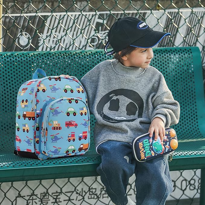 CLUCI Toddler Backpack for Boys Kids Backpacks Preschool Kindergarten Child Bookbag Travel Cute Daycare Bluey Backpack Cars-CubbioJoy