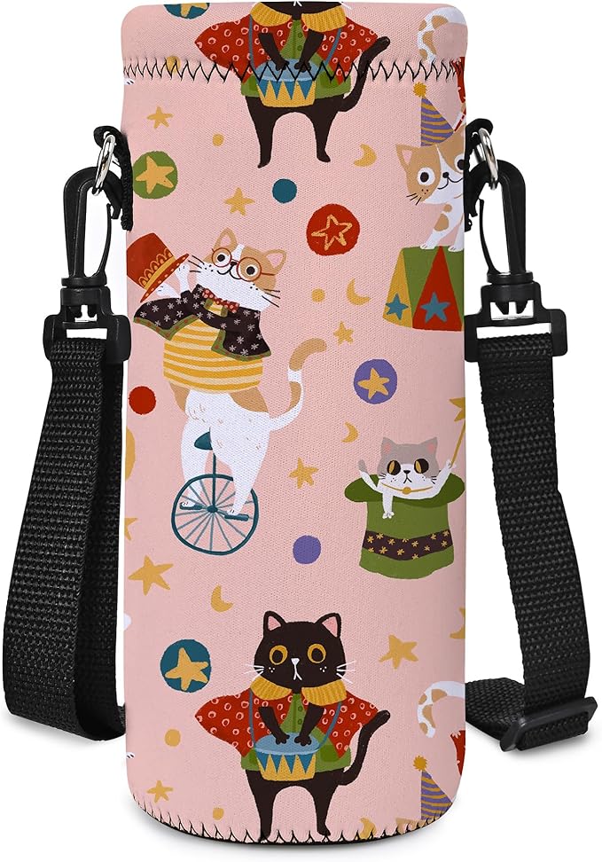 AUPET Water Bottle Bag Carrier,24oz/32oz Insulated Neoprene bottle Sling Holder Case Pouch Cover for 1000ML/750ML Bottles with Shoulder Strap for walking-CubbioJoy