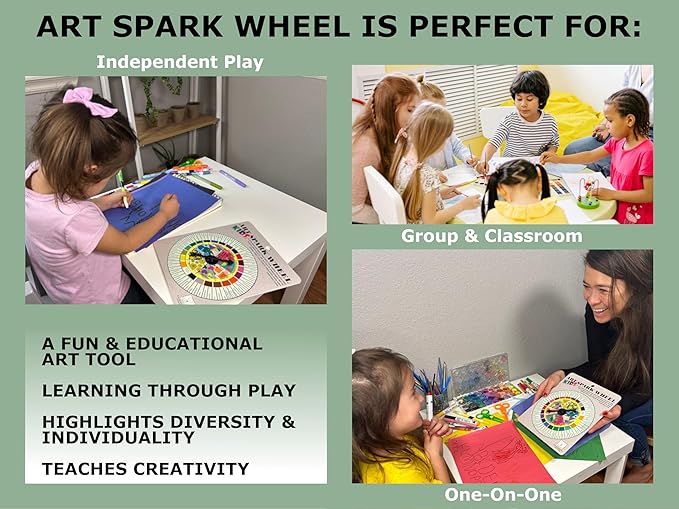 Art Game for Kids: Inspiring Drawing & Painting Activity for Young Artists, Parents & Teachers – Fun Art Supplies & Unique Gift for Kids 5+ – Perfect Educational Toy for Classrooms-CubbioJoy