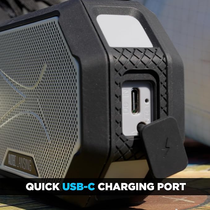 Altec Lansing Portable Bluetooth Speaker HYDRAMINI 2.0, IP67 Waterproof, Portable Speaker, 12h Playtime, Wireless Pairing, USB-C Quick Charge, Magnetic Bluetooth, Voice Assistant Integration-CubbioJoy
